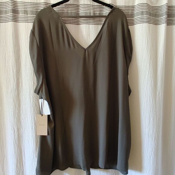 Halogen 3X sleeveless blouse Grey NWT - Picture 1 of 3